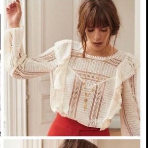 Sezane Line Blouse Size 36